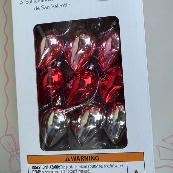 Valentine's Light up Tree with Heart Ornaments - Picture 3 of 6